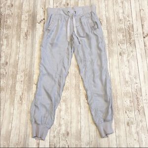 Athleta Light Grey Lightweight Cuffed Joggers